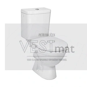 Klozet kombi s Dual Flush, odpad vodorovný, hluboké splachování, boční přívod, LYRA PLUS