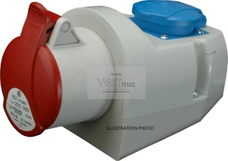 Zásuvka nástěnná IZVZ 3253+VZ16+pojistka 