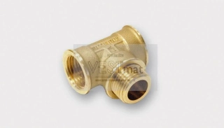 TIEMME 1/2" mosazný T-kus MŠM