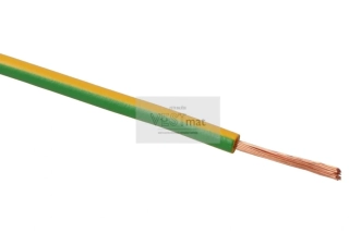 vodič H07V-K 6 zelenožlutý (CYA)