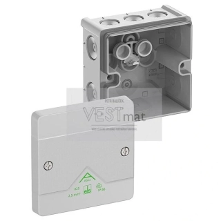 krabice Abox 025-L/w NEW prázdná 87x87x52mm IP66 80210001