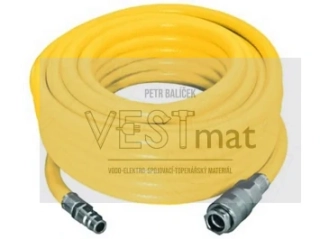 hadice tlaková PVC opletená 9/15mm 10 m s rychlospojkami STOP