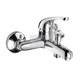 Mereo Vanová nástěnná baterie, Lila, 150 mm, bez příslušenství, chrom