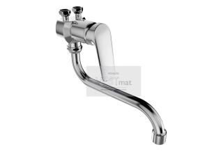 nízkotlaková stěnová páková baterie SOLIS, "S" ramínko 180mm