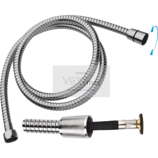 Sprchová hadice 150 cm, nerez, ANTI TWIST, bezpečnostní