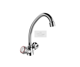 nízkotlaková stojánková kohoutková baterie SOLIS, ramínko 180mm