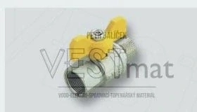 TIEMME 3/8" plynový kulový kohout URAGANO, ŠM motýl, plný průtok