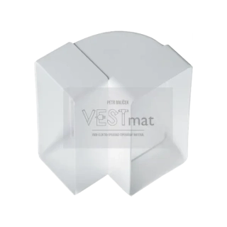 Koleno vertikální ploché 90° 110 x 55 mm