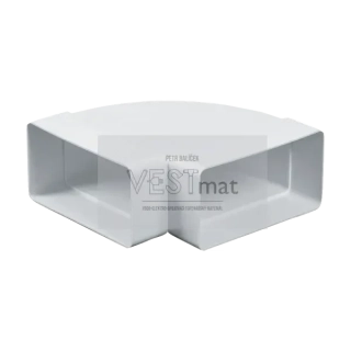 Koleno vodorovné ploché 90° 110 x 55 mm