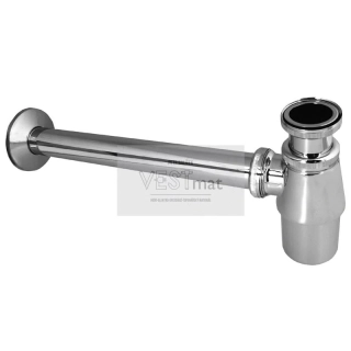 Mereo Sifon umyvadlový, celokovový s převlečnou maticí, pochromovaná mosaz, 5/4"x ø 32 mm