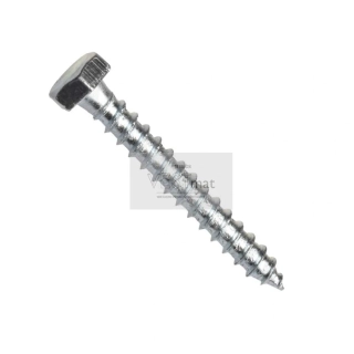DIN 571 vrut do dřeva se šestihrannou hlavou, ocel, zinek bílý, 5x60 mm