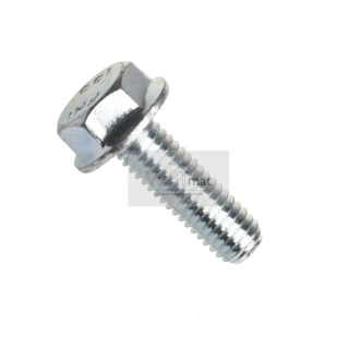 , zinek bílýDIN 6921~, šroub se šestihrannou hlavou s ozubeným límcem, ocel třídy 8.8, M8x40