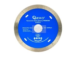 Kotouč diamantový řezný celoobvodový 125x10x22,23mm GEKO