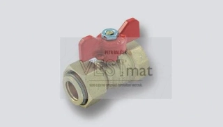 TIEMME 1/2" x 3/4" kulový kohout s PM k vodoměru