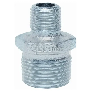 Redukovaná vsuvka M/M 1/2" x 3/8" - POZINK