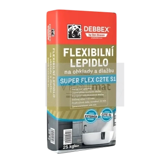 Flexibilní lepid.na obkl.a dlažbu 25kg SUPER FLEX C2TE S1