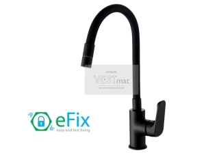 YOUTH BLACK, dřezová stojánková baterie s flexi ramínkem, černá