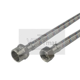 nerezová flexi hadice 8x12, MxF, 3/8"x1/2", 20 cm