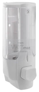 Dávkovač mýdla nástěnný, 350ml, bílá