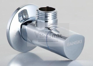 rohový ventil s keramickou kartuší M1/2 x M1/2"- chrom