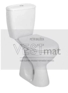 Klozet kombi vč. nádrže, odpad spodní, smontovaný, IDOL