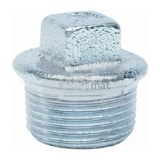 Zátka s obrubou 5/4" pozink 