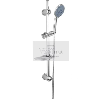 Sprchová tyč - set, délka 610 mm, nastavitelná
