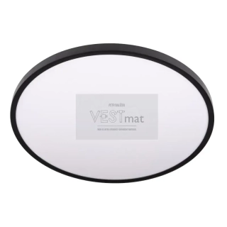 LED panel PANKA 50W CCT černé kulaté stropní 