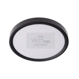 LED panel PANKA 40W CCT černé kulaté stropní