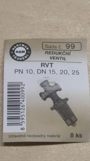 HARTMAN těsnění k redukčnímu ventilu RVT, sada č. 99