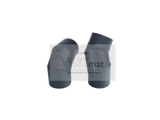 Kouřovod karton koleno stavitelné+čistící 160/0-90/1,5 mm