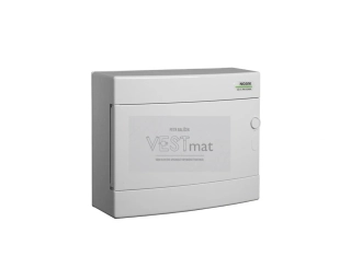 rozvaděč PNS 12W 1x12 modulů na omítku bílé dveře IP40