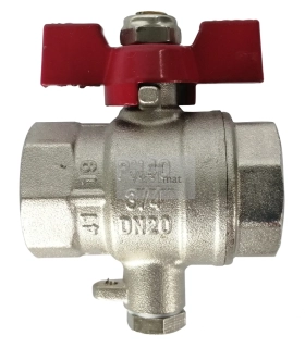 Ventil kulový speciální s jímkou pro teploměry DN20 (G 3/4"), TRINNITY