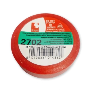 páska izolační 15mmx10m PVC - rudá