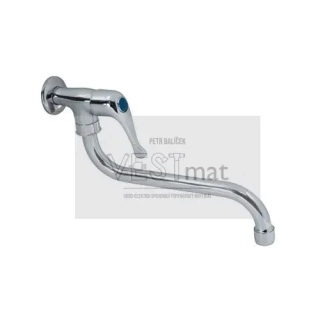 Baterie nástěnná páka svislá pouze na studenou vodu, výtok 260 mm, chrom, TITANIA IRIS