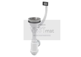 Sifon dřezový s nerezovou mřížkou DN115 a flexi přepadem