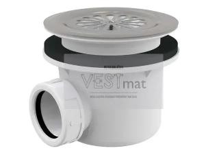 Vaničkový sifon s nerezovou mřížkou - průměr 90mm