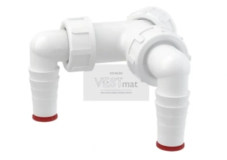 Dvojité kolínko G 1"/17-23 se zpětnými klapkami