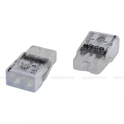 AGO 2273-202 svorka bezšroubová 2pól, vodič do 2,5mm2