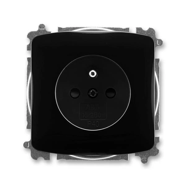 zásuvka 6619A-A06357 N 2P+T Tango černá